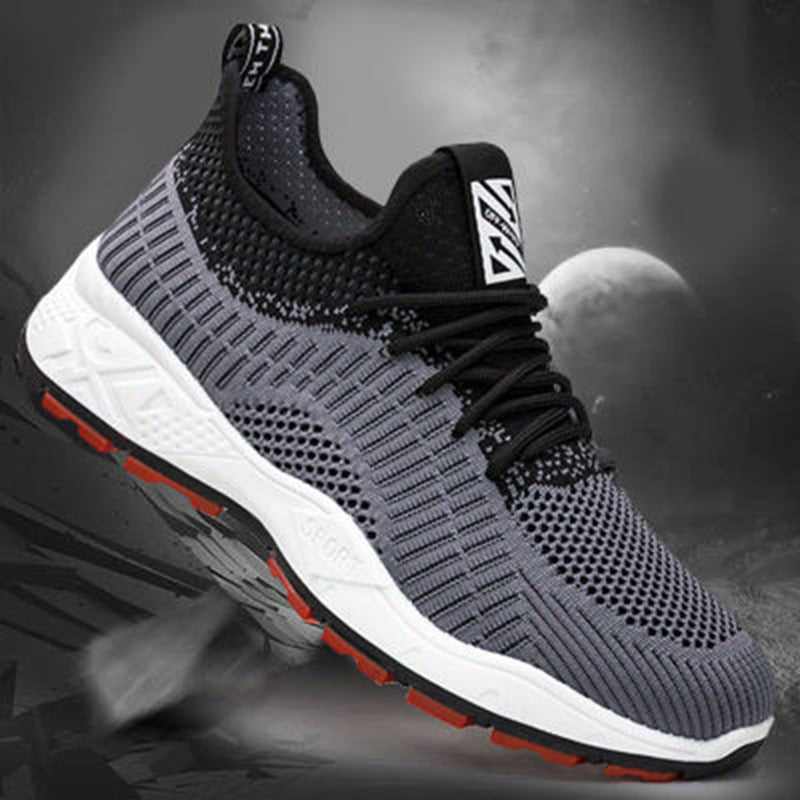 Shoes Sports Casual Korean Style Trendy Breathable Flying Woven Single