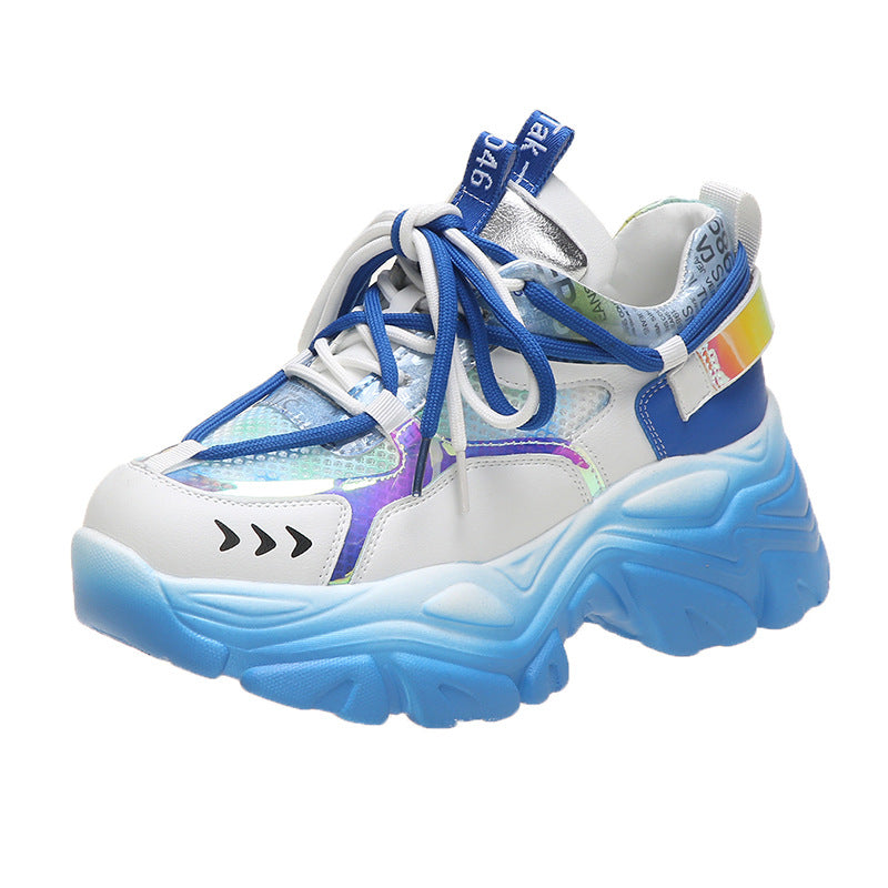 Sneakers Women's Thick Sole Mesh Breathable Casual Footwear Comfort AI