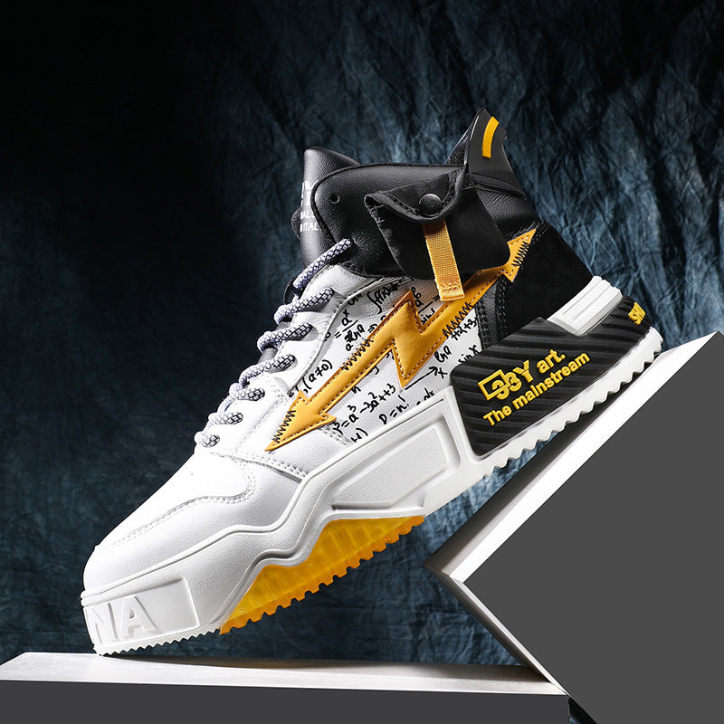Shoes High-top Shoes Trend All-match Sports Casual Footwear Style Nice