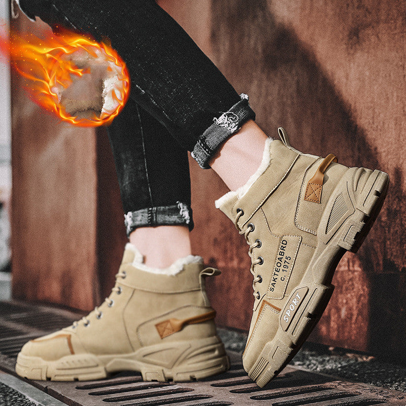 Boots Plush Snow Winter New Winter Velvet Thickened Warm Cotton Shoes