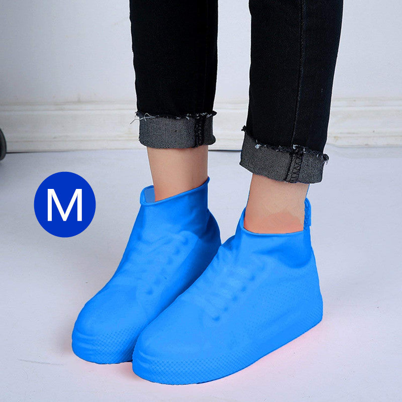 Boots Men and women hiking slip wearable easy to carry silicone rain
