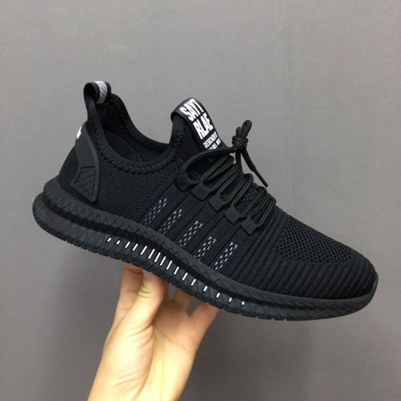 Shoes All Black Work Men's Mesh Men's Shoes Breathable Lightweight Mes