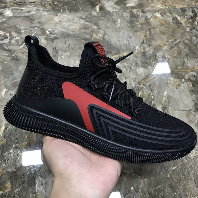 Shoes All Black Work Men's Mesh Men's Shoes Breathable Lightweight Mes