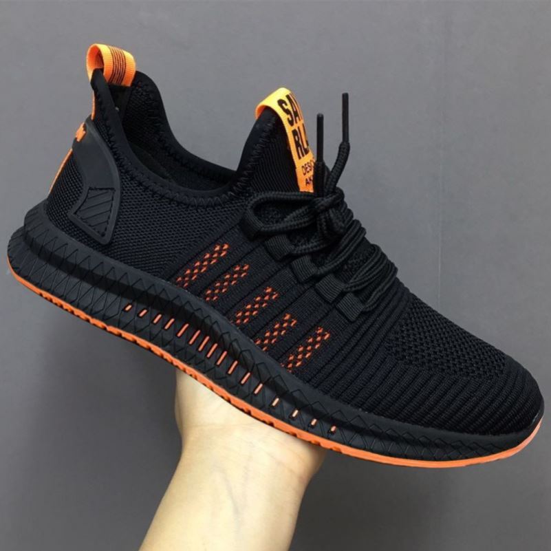 Shoes All Black Work Men's Mesh Men's Shoes Breathable Lightweight Mes