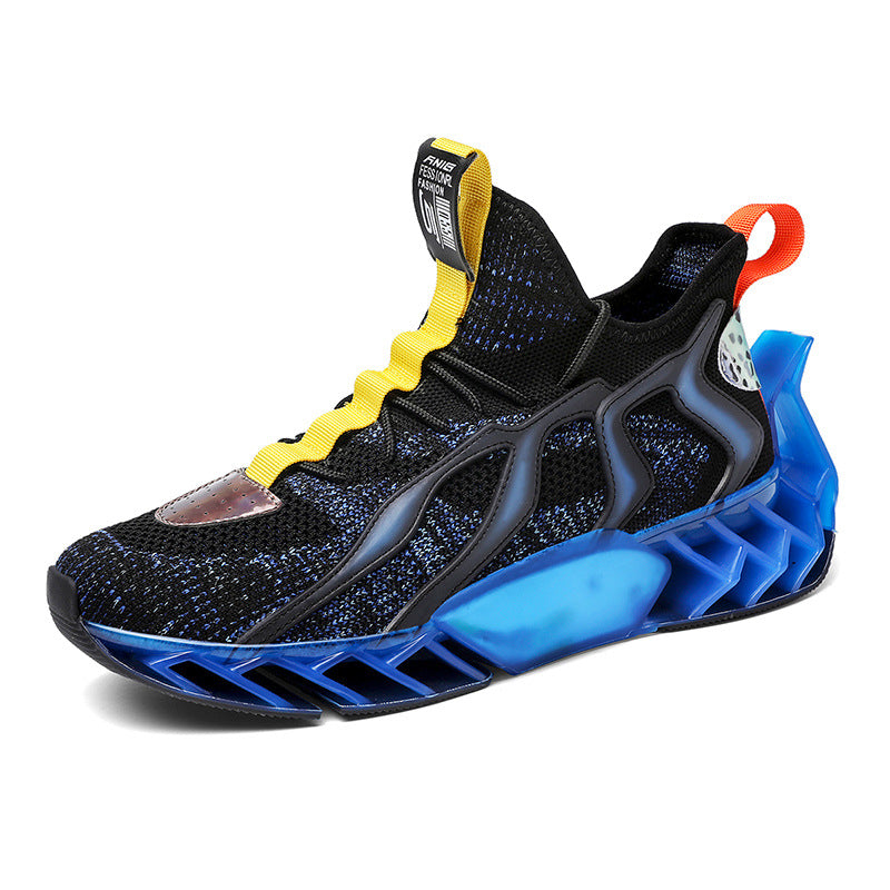 Shoes Flying Woven Leisure Thick Soled Sports For Men Footwear Workout