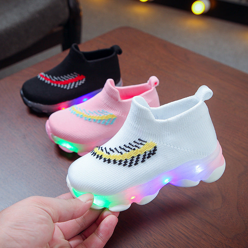 Shoes Sensor Light Led Light Socks Boys And Girls Light Footwear Worko