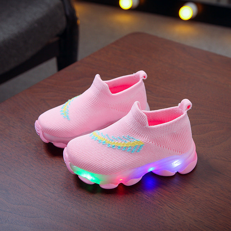Shoes Sensor Light Led Light Socks Boys And Girls Light Footwear Worko