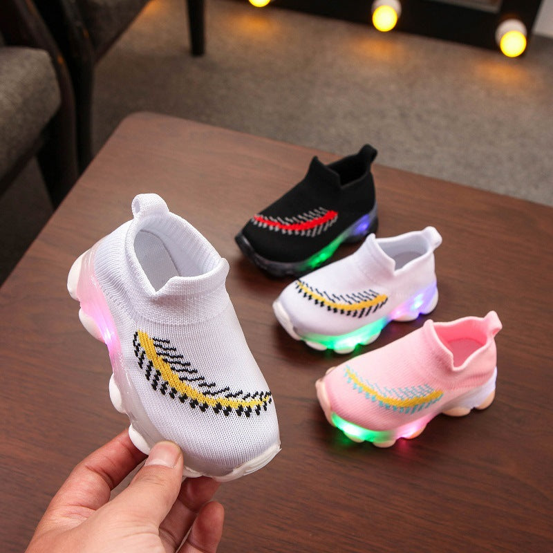 Shoes Sensor Light Led Light Socks Boys And Girls Light Footwear Worko