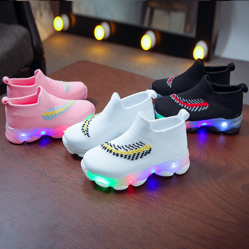 Shoes Sensor Light Led Light Socks Boys And Girls Light Footwear Worko