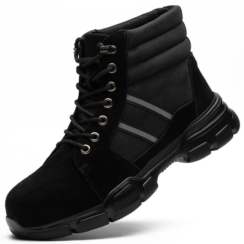 Shoes Oxford Cloth Anti-Smashing And Anti-Piercing High-Top Safety ABS