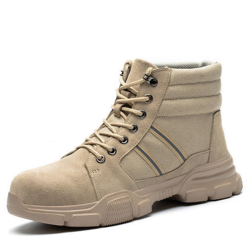 Shoes Oxford Cloth Anti-Smashing And Anti-Piercing High-Top Safety ABS