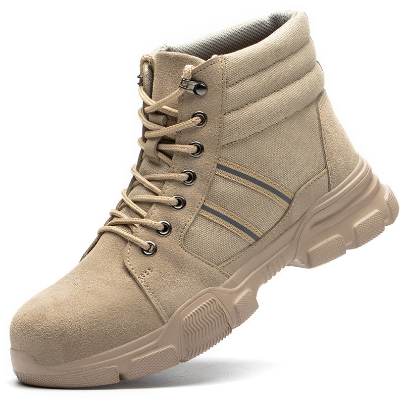 Shoes Oxford Cloth Anti-Smashing And Anti-Piercing High-Top Safety ABS