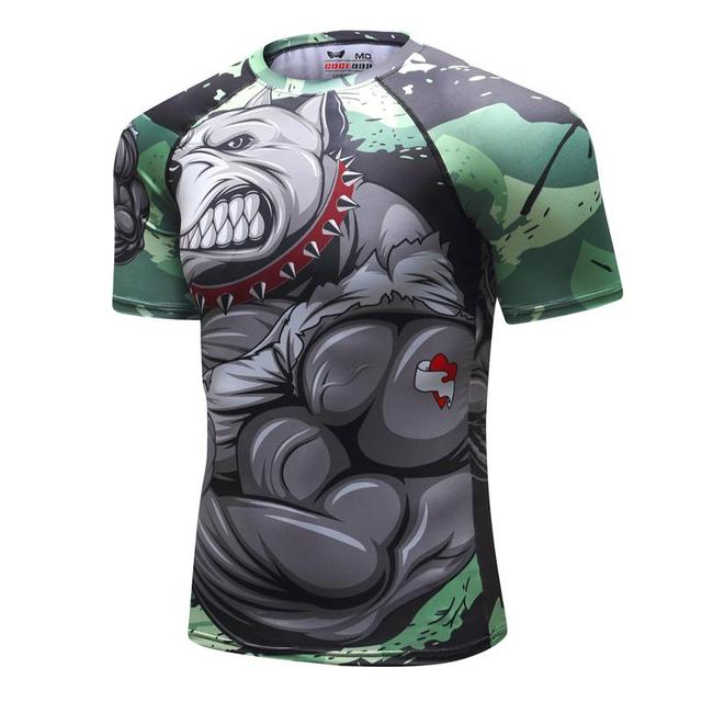 Tracksuit Mens Set 3D Animal Compression T-Shirt Pants Skin Motive SKA