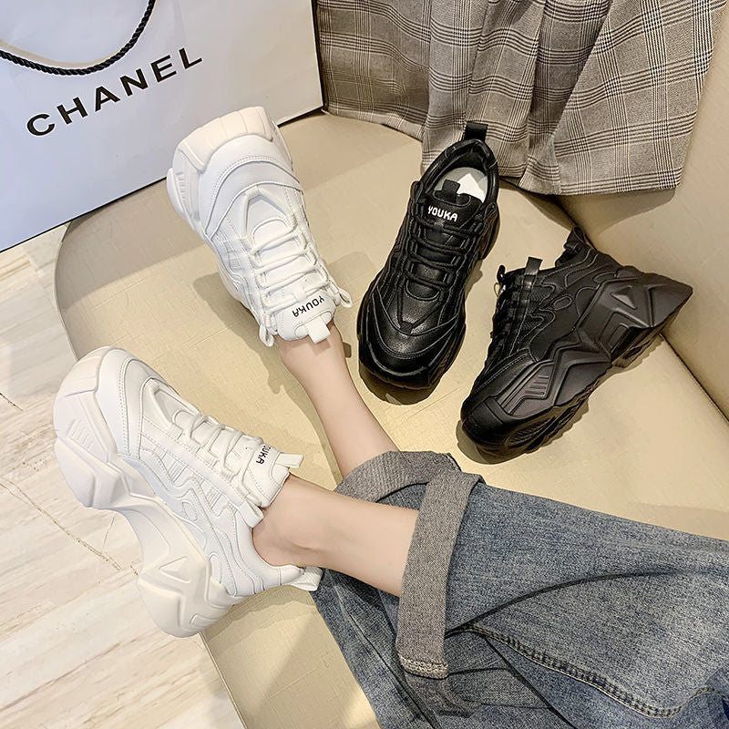 Shoes Daddy Female Ins Tide Spring And Autumn Single Wild Platfo Style