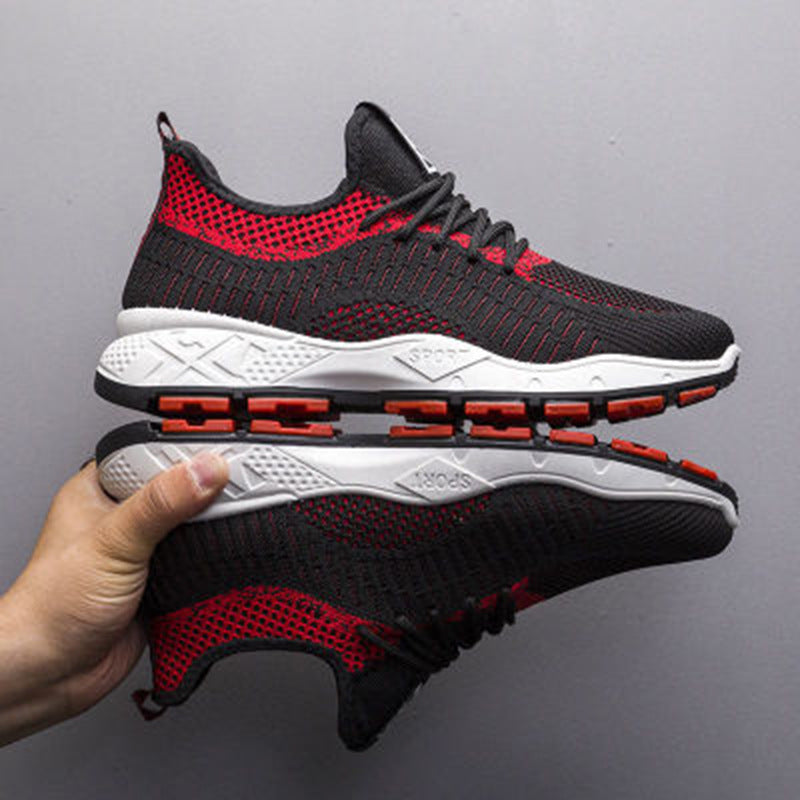 Shoes Sports Casual Korean Style Trendy Breathable Flying Woven Single