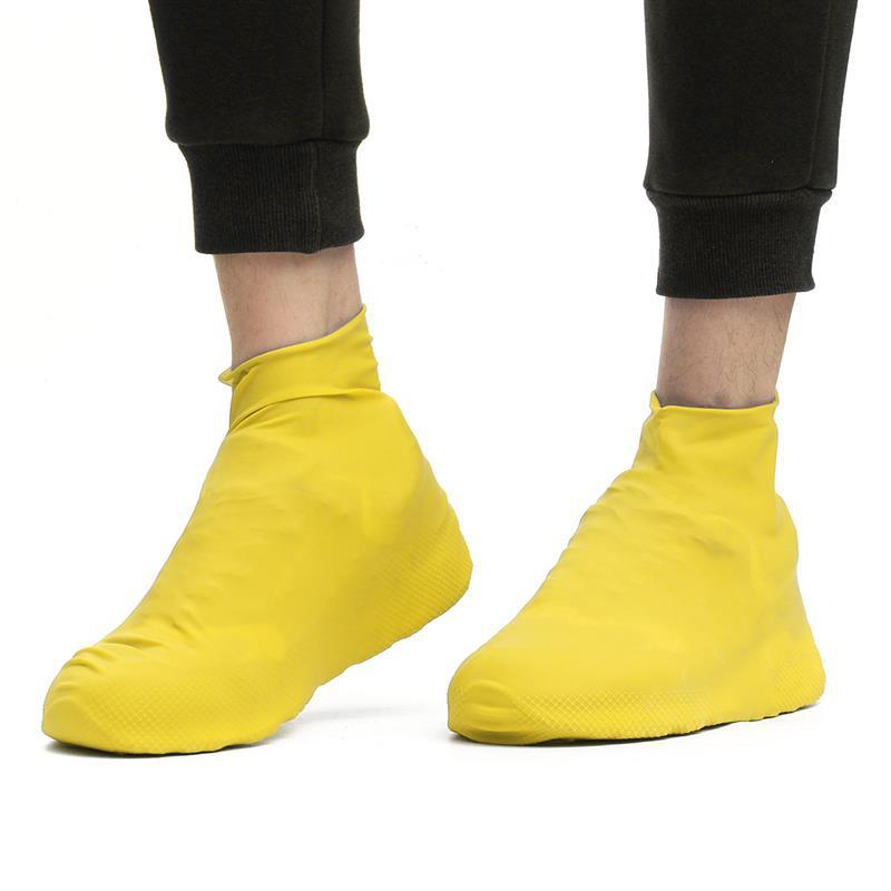 Boots Men and women hiking slip wearable easy to carry silicone rain