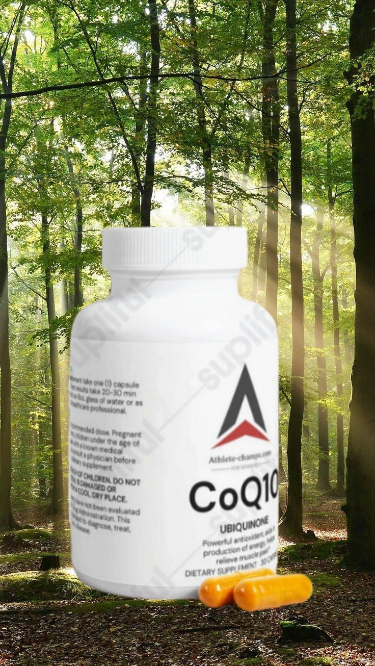 Supplement CoQ10 Ubiquinone Body Health fit Naturally Organic Healthy