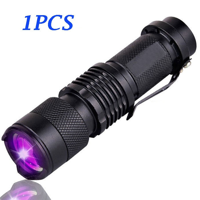 LED UV Flashlight Shining Light Top Quality High-Tech- Reliable Unseen