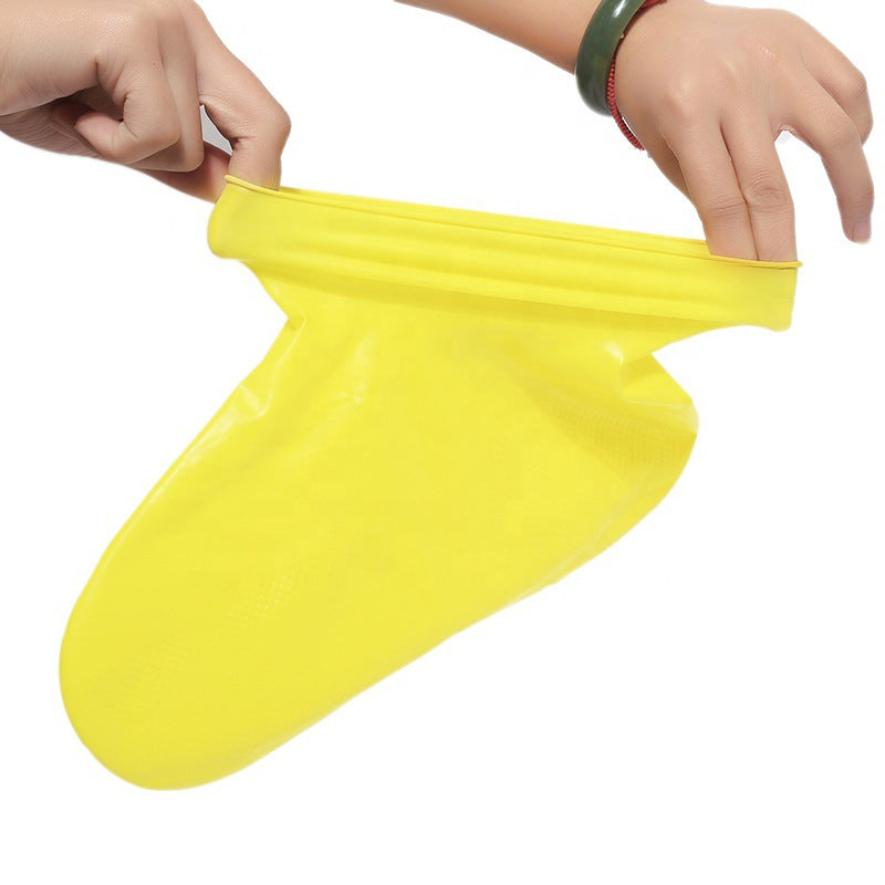 Boots Men and women hiking slip wearable easy to carry silicone rain