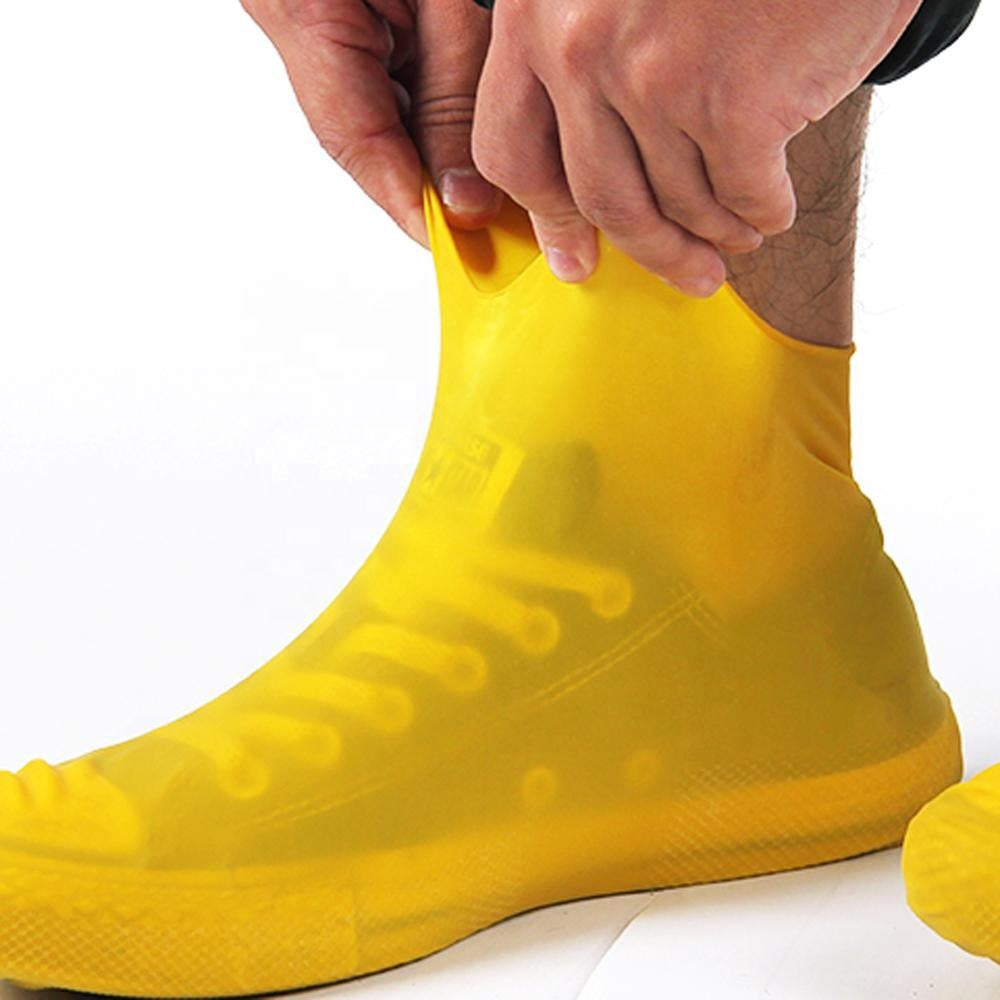 Boots Men and women hiking slip wearable easy to carry silicone rain