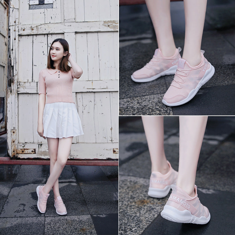 Shoes Sports Women's White Shoes Increased Breathable Casual Running S