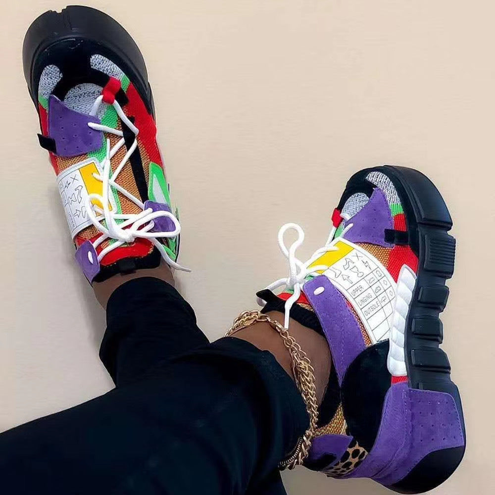 Shoes Sports style flat-bottom lace-up casual Footwear Fashion Comfort