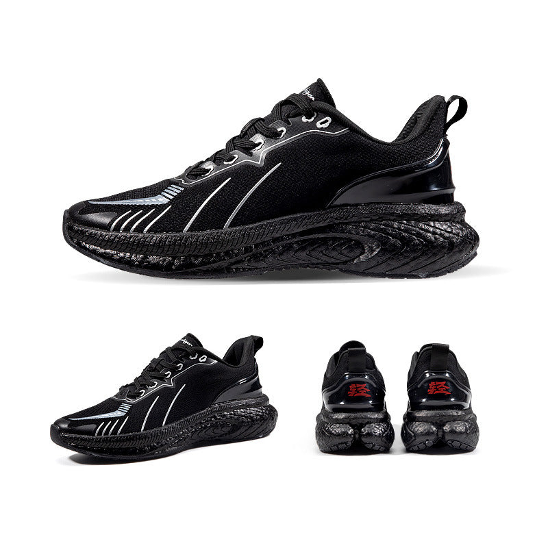 Shoes Popcorn Thick Sole Lightweight Flying Woven Running Style Design