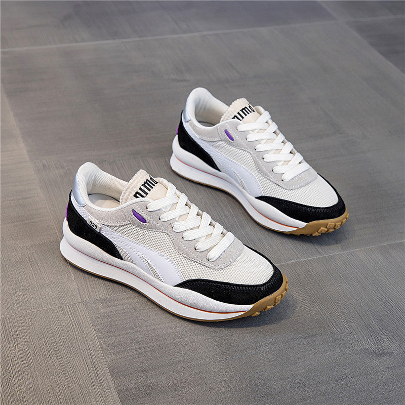 Sneakers All-match Shallow Mouth Women's Thick-soled Breathable Comfor