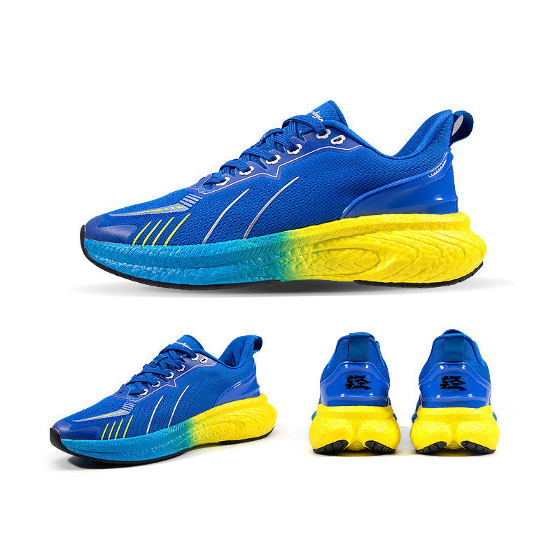 Shoes Popcorn Thick Sole Lightweight Flying Woven Running Style Design