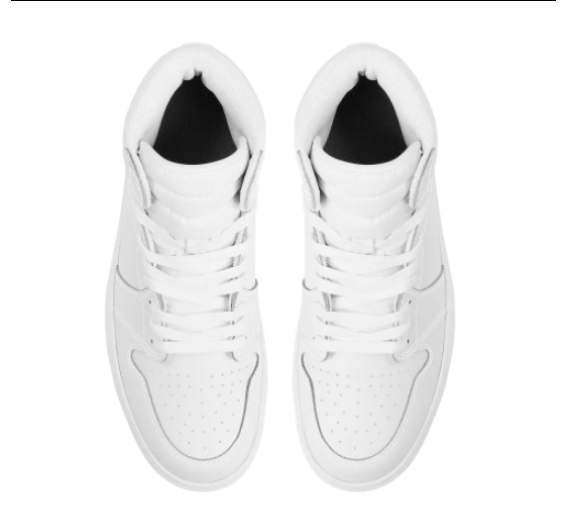 Shoes Customizable White High-top Lace-up Basketball Footwear Comfort