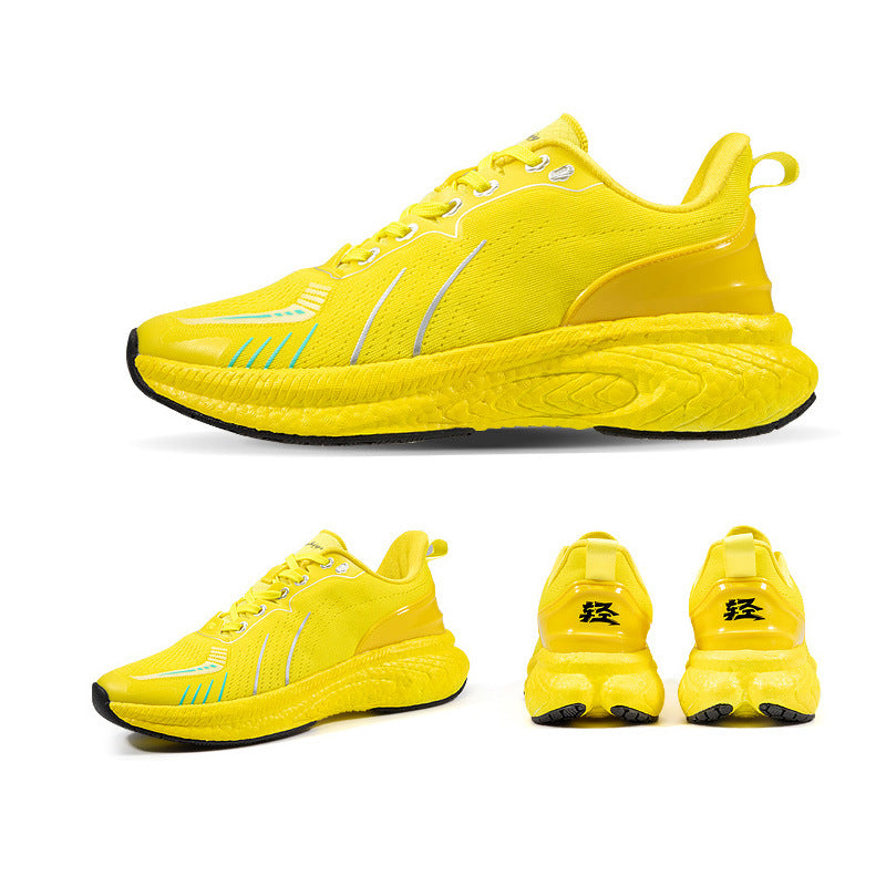 Shoes Popcorn Thick Sole Lightweight Flying Woven Running Style Design