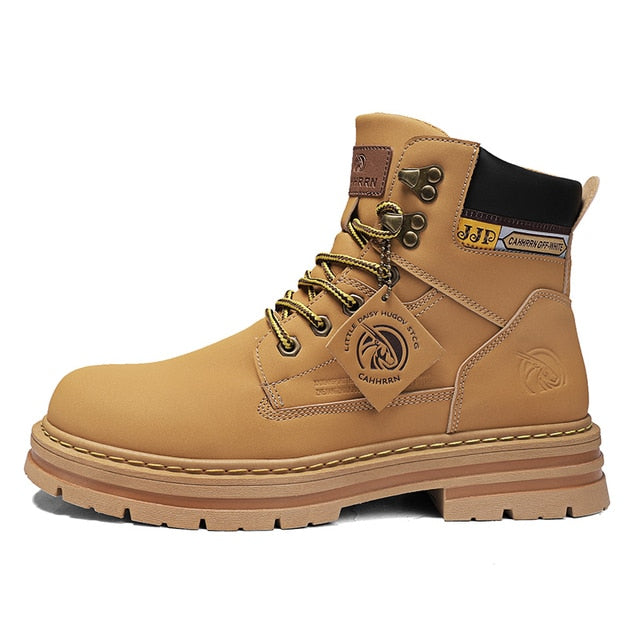 Shoes High Top Boots Men's Leather Footweat Outdoor Work-out Design