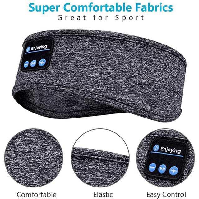 Bluetooth Headband Music Spotify Listening Sleep Sports Ease Comfort