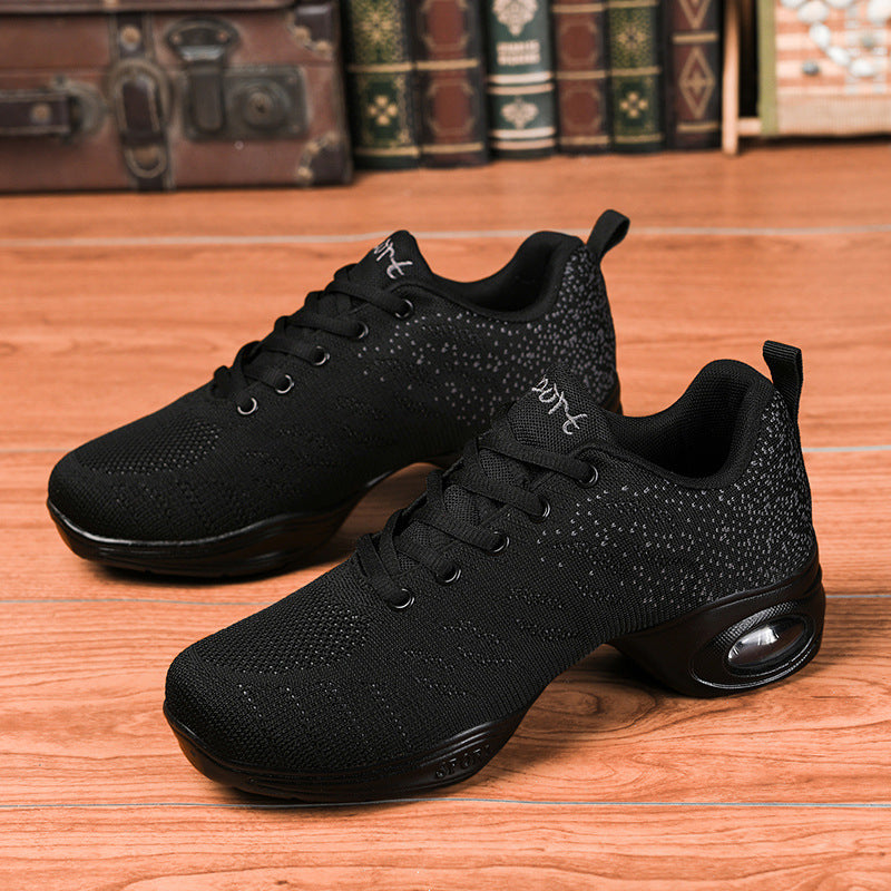 Shoes Spring And Summer Mid-heel Mesh Soft-soled Dance Modern Dance Sh