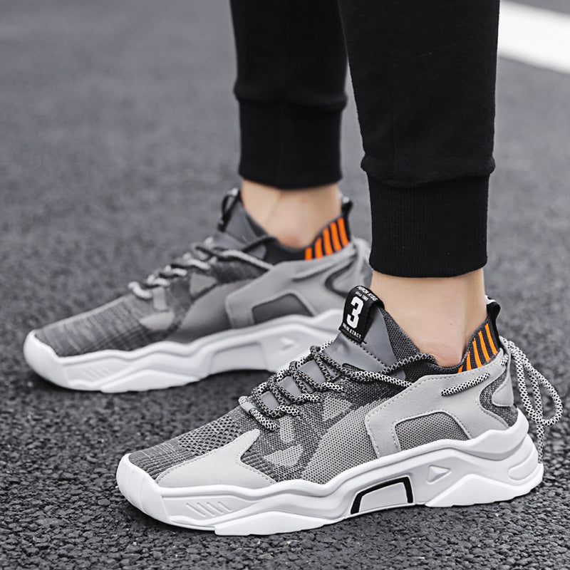 Sneakers Plus Size Man Thick Bottom Casual Workout Design Style Train
