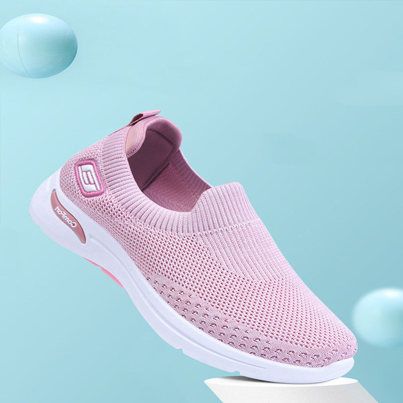 Sneakers New Casual Soft Bottom Socks For Women Footwear Design Style
