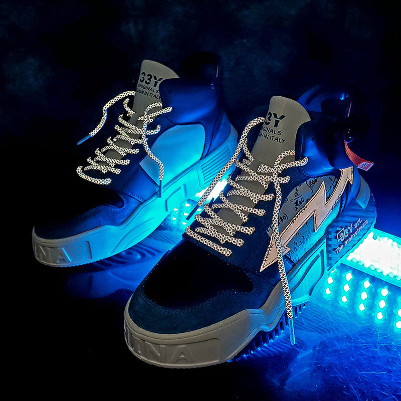 Shoes High-top Shoes Trend All-match Sports Casual Footwear Style Nice
