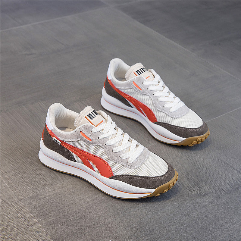 Sneakers All-match Shallow Mouth Women's Thick-soled Breathable Comfor