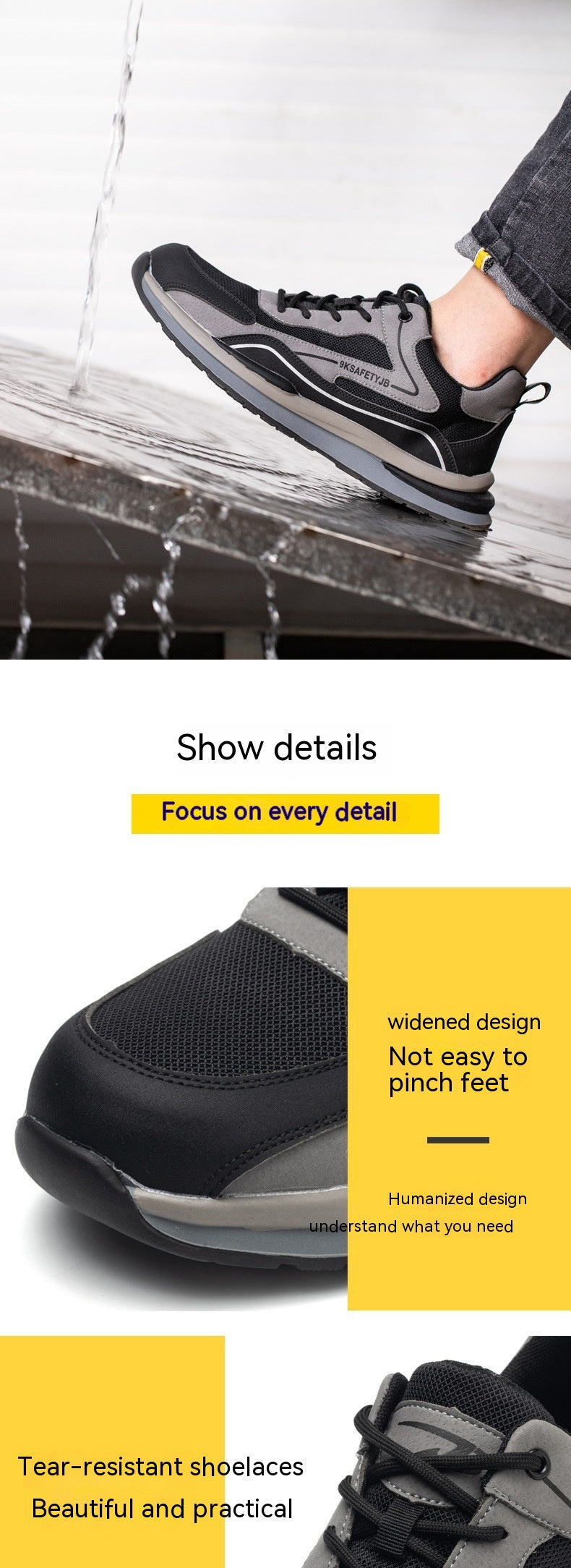Shoes Men's Breathable Seasonal Lightweight And Wear-resistant Work St