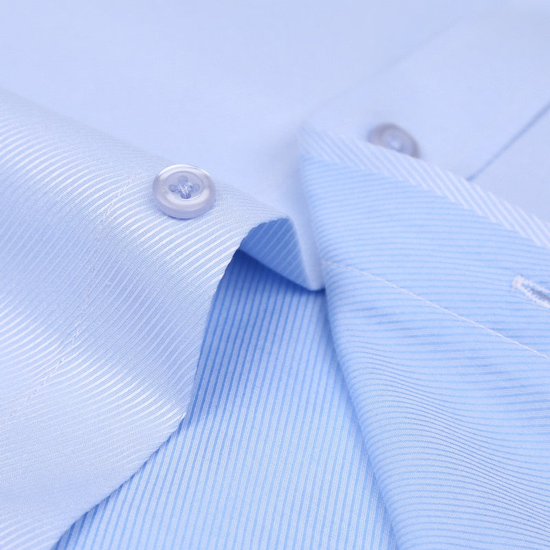 Shirt Men's French Cuff Dress Shirt 2023 New White Long Sleeve Style