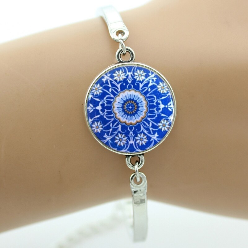 bracelet Indian henna Yoga jewelry om symbol colorful Mandala flower