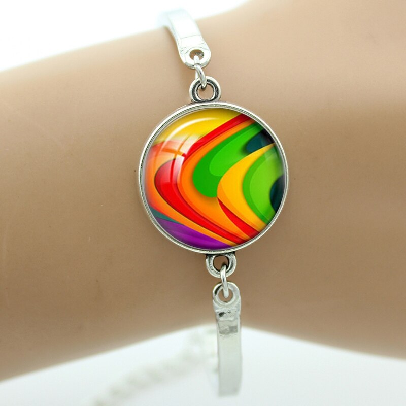 bracelet Indian henna Yoga jewelry om symbol colorful Mandala flower