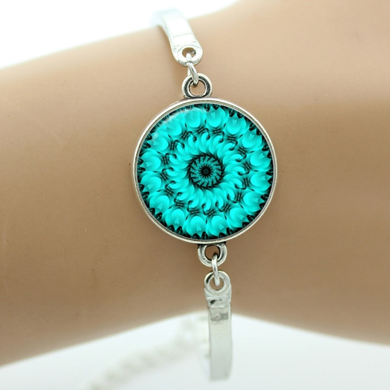 bracelet Indian henna Yoga jewelry om symbol colorful Mandala flower