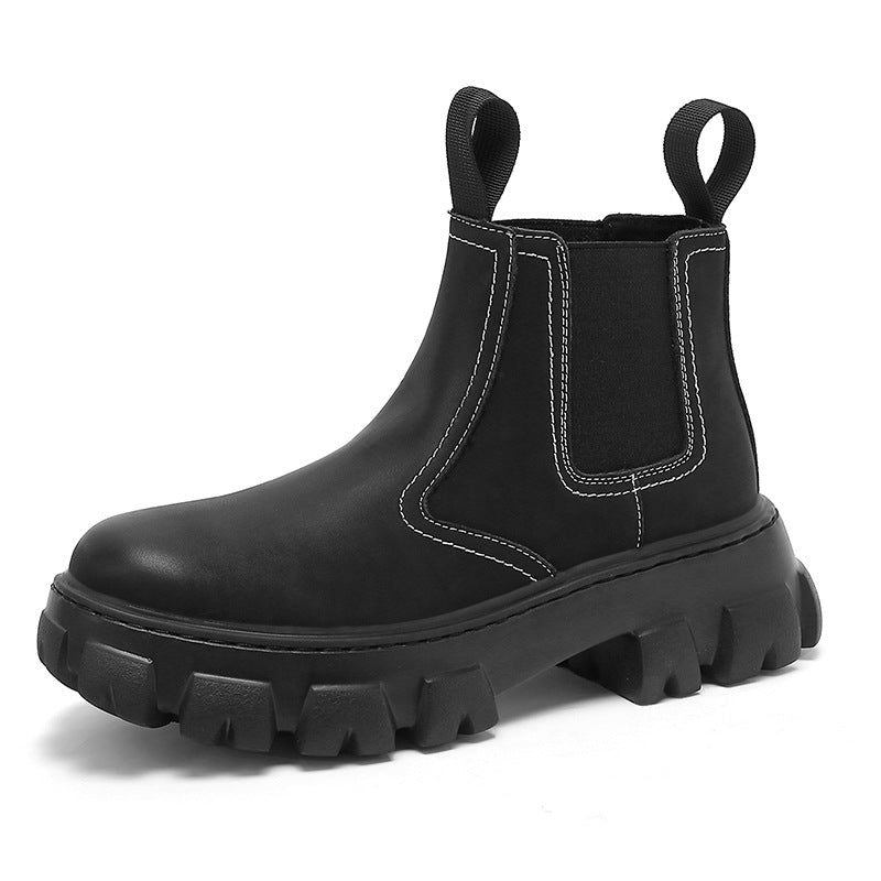 Boots British Style Autumn And Winter Velvet Short Middle Footwear Wal