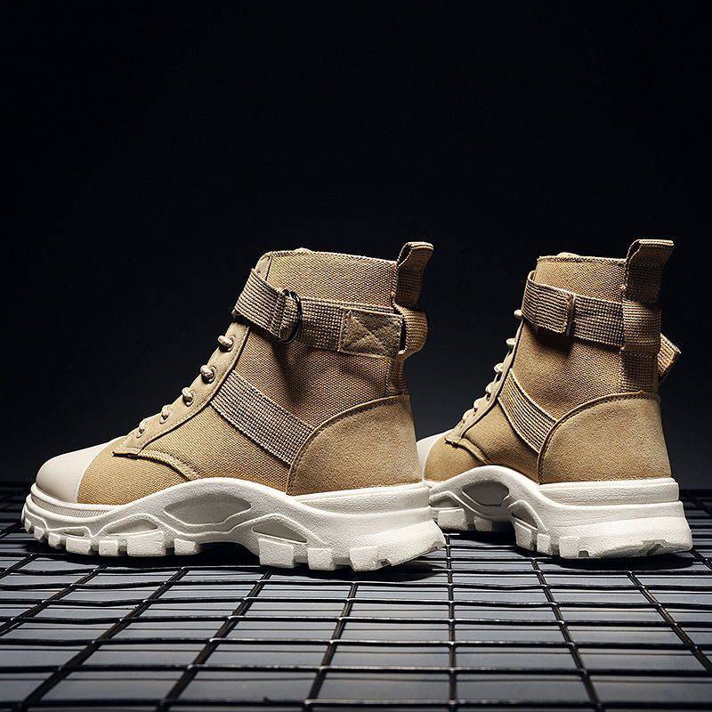 Boot Men's British Style Casual All-matching Worker Footwear Design St
