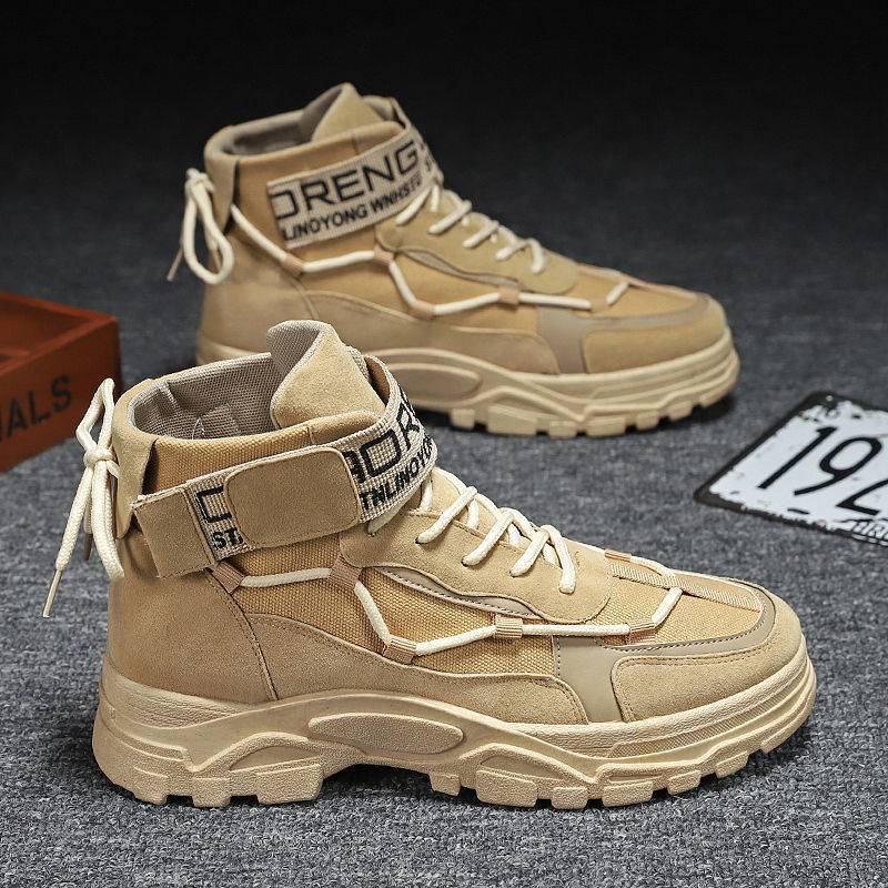 Boot Men's British Style Casual All-matching Worker Footwear Design St