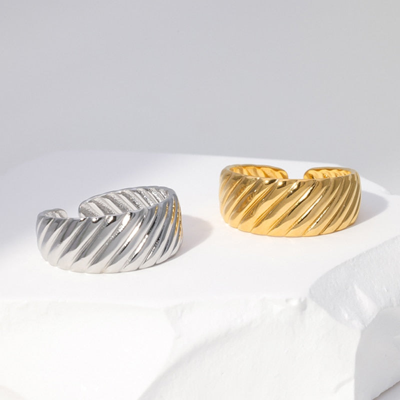 Rings Trendy Stainless Steel for Women