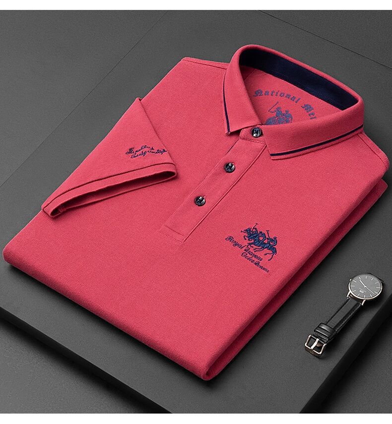 Polo Fashion Men's Short Sleeve Tshirt Man Embroidery Design Fashion