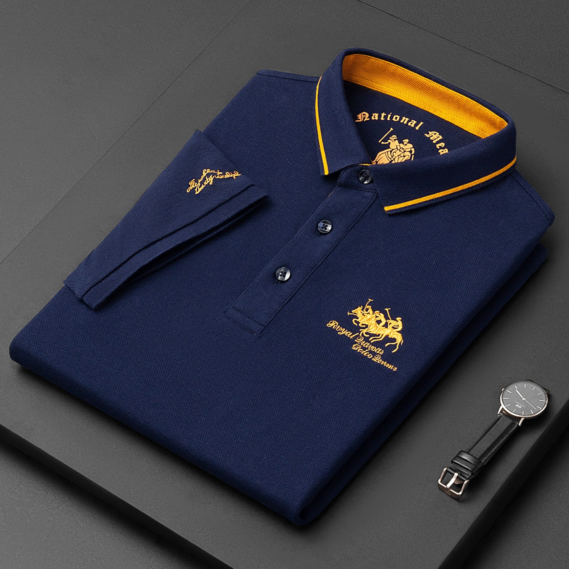 Polo Fashion Men's Short Sleeve Tshirt Man Embroidery Design Fashion