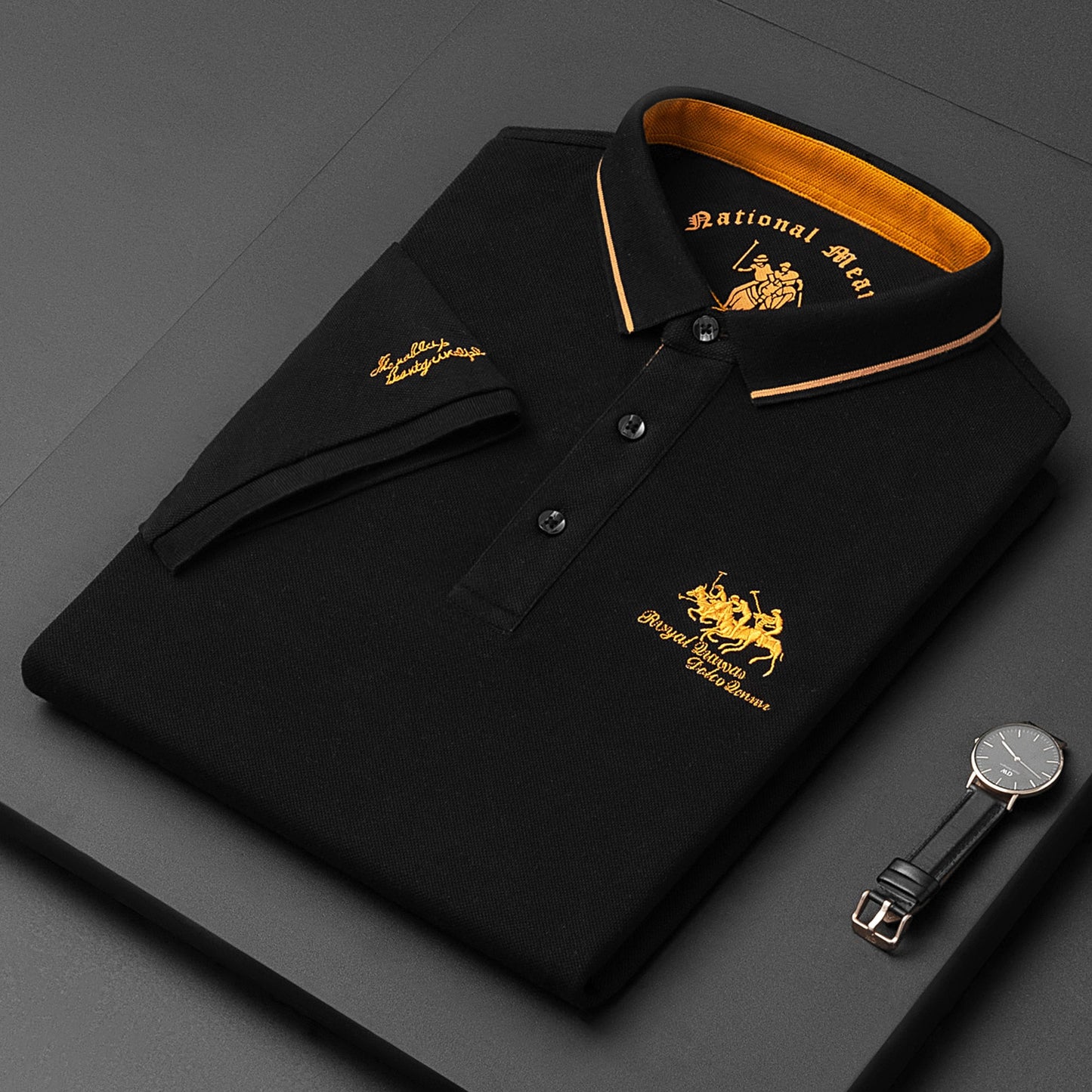 Polo Fashion Men's Short Sleeve Tshirt Man Embroidery Design Fashion